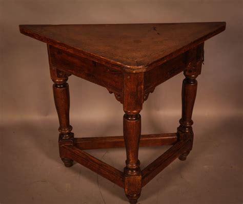 A Rare 17th Century Credence Table In Oak