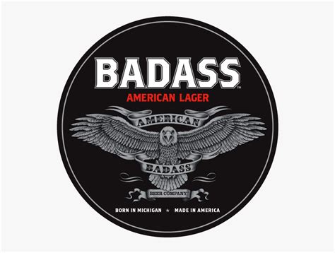 Badass Sticker - Kid Rock Badass American Lager, HD Png Download - kindpng