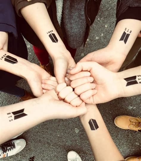 10 tattoos BTS and ARMY logo | Etsy