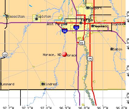 Horace, North Dakota (ND 58047) profile: population, maps, real estate, averages, homes ...