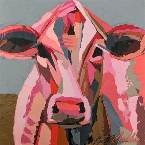 Kate Mullin Williford on Instagram: “A few moo moos. 🐄🐮 #cow #layers #pink” | Cow art, Farm art ...