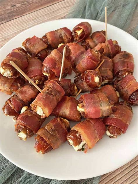 Bacon Wrapped Dates - BENSA Bacon Lovers Society