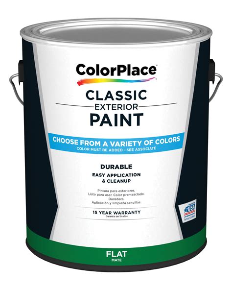 ColorPlace Classic Exterior House Paint, Flat, Medium Base, 1 Gallon - Walmart.com