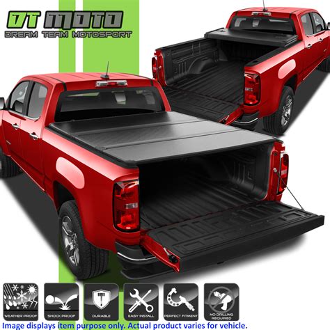 Hard Tri-Fold Tonneau Cover For 2015-2019 Chevy Colorado GMC Canyon 5ft ...