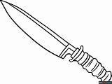 Huntsman Knife Sketch Coloring Page sketch template