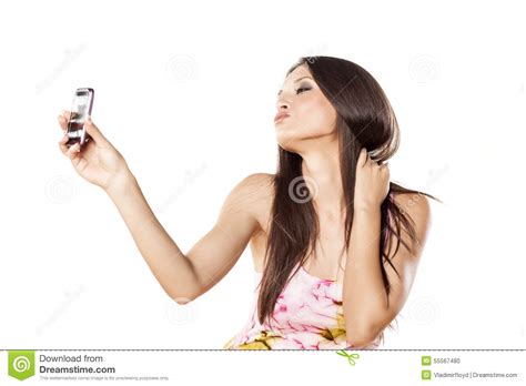 Selfie stock photo. Image of attractive, funny, camera - 55567480