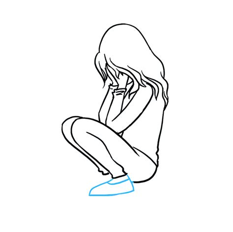 How to Draw a Sad Girl Crying - Really Easy Drawing Tutorial