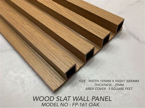 SLAT WOOD WALL PANEL ( OAK ) | Wood slat wall, Wood cladding exterior, Wood cladding