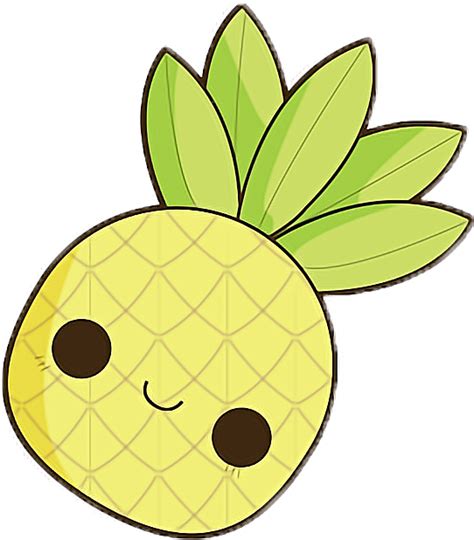 Cute Pineapple Drawing ~ Pineapple Svg Files Kawaii Svg Clipart ...