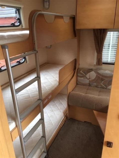 2010 6 berth bailey caravan with fixed triple bunk beds for sale. Full ...