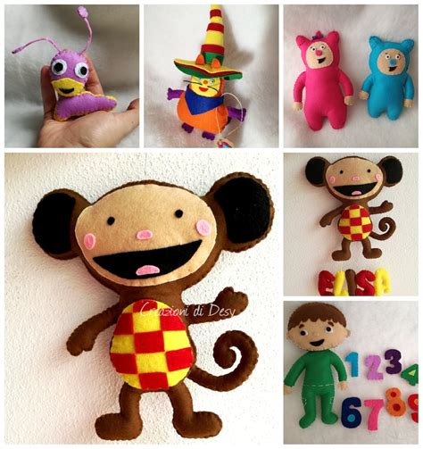 Baby TV Billy and Bam Bam couple. Babytv characters in felt | Etsy