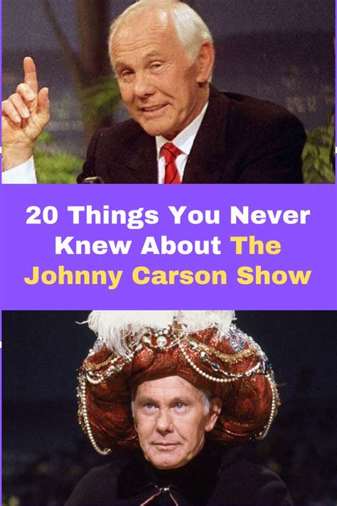 20 Things You Never Knew About The Johnny Carson Show | Johnny carson, Tv show genres, Carson