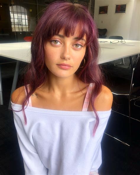 Ella Purnell on Instagram: “pinks n purples” Short Purple Hair, Hair Color Plum, Hair Inspo ...