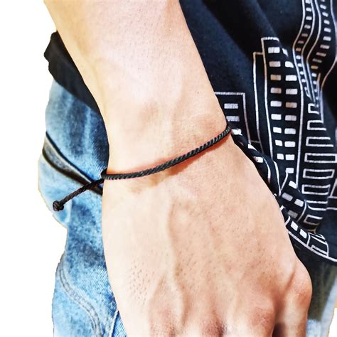 Hitam - Gelang Tali Aneka Warna Standar, Tahan Air Dan Tidak Luntur. | Shopee Indonesia