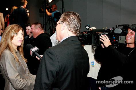 Teresa Earnhardt, wife of Dale Earnhardt Sr. speaks to SPEED after the ...