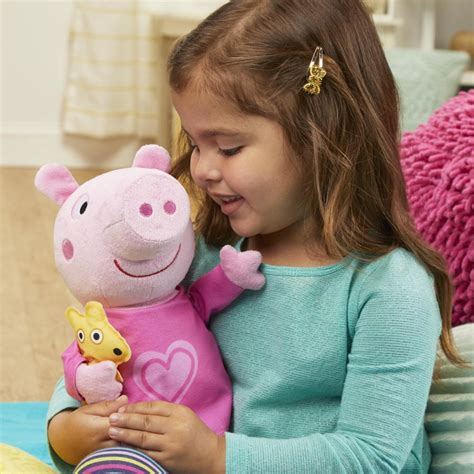 Peppa Pig Peppa's Bedtime Lullabies Singing Plush Doll With Teddy Bear ...