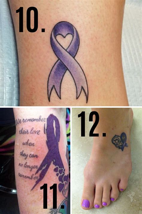 Epilepsy ribbon tattoo ideas photos