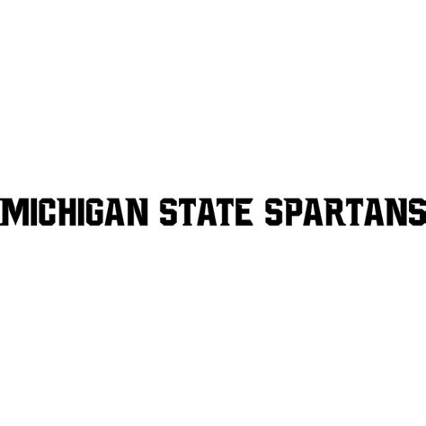 Michigan State Spartans font download - Famous Fonts