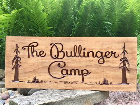 Camp signs for your weekend getaway. Wooden carved and personalized. Dyi Wood Signs, Wood Burned ...