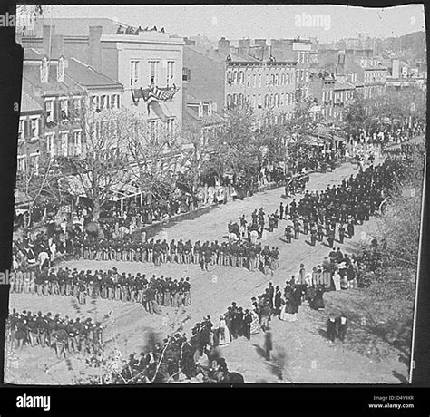 Parade, Pennsylvania Avenue, Lincoln Zeit. Washington, DC, ca. 1865 ...