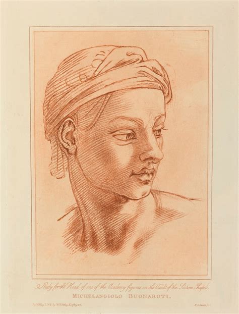 'A head' after a drawing attributed to Michelangelo Buonarroti | Works ...