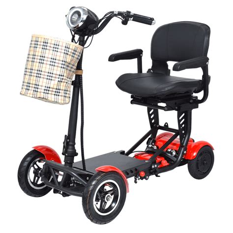 Lightweight Foldable Mobility Scooter Mobile Wheelchair Portable Folding Electric Power Scooter ...