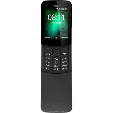 NOKIA 8110 4G DUAL SIM BLACK MOBILE PHONE - MegaTeL