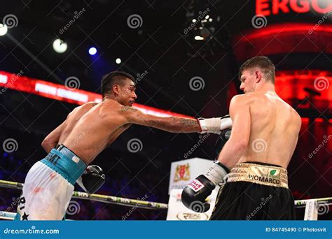 An Unidentified Boxers in the Ring during Fight for Ranking Points ...