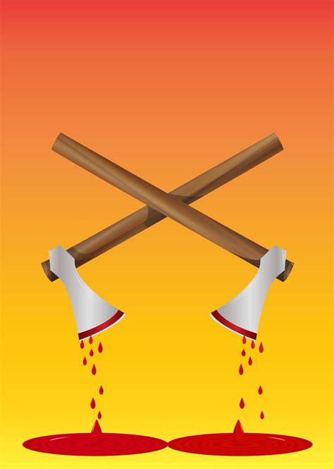 Bloody Axe, illustration 34975953 Vector Art at Vecteezy