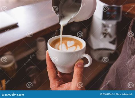 Man Showing How To Make Coffee Art Stock Photos - Free & Royalty-Free Stock Photos from Dreamstime