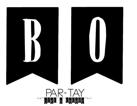 Halloween "Boo" Banner - Party Like a Cherry