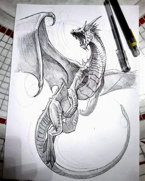 How to Draw a Dragon? 40+ Easy Dragon Sketches - HARUNMUDAK