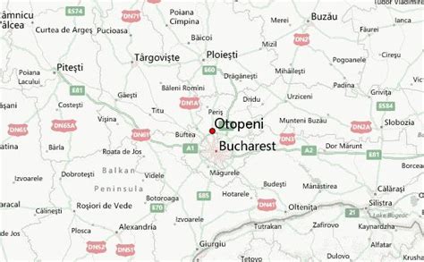 Otopeni map - Otopeni airport map (Romania)