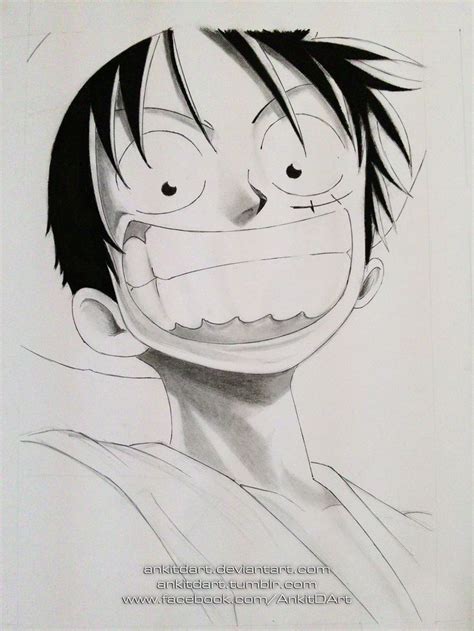 pre#3 Monkey D Luffy | One piece drawing, Anime drawings boy, Cartoon character tattoos