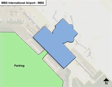 Freeland MBS International MBS Airport Terminal Map