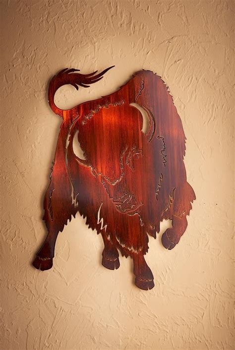 Bison Metal Wall Art | Bison, Metal wall art, Silhouette art