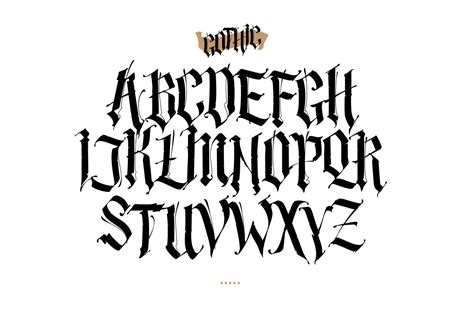 Gothic alphabet. Vector! ~ Symbol Fonts ~ Creative Market