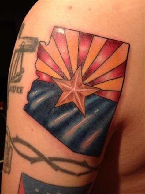 Pin by Kelly Sayers on Tattoo Ideas | Flag tattoo, State tattoos, Arizona tattoo