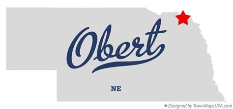 Map of Obert, NE, Nebraska