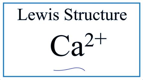 How to draw the Ca2+ Lewis Dot Structure. - YouTube