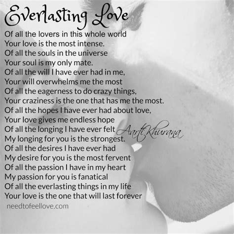 Everlasting Love | Romantic quotes, Everlasting love, Love poems