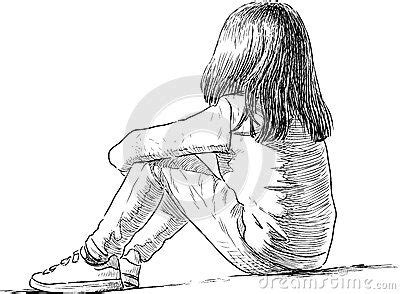 Girl Sitting Backwards Drawing - Smithcoreview
