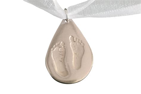 Silver Pendant | Hand & Foot Prints | Fingerprints | Shop Online