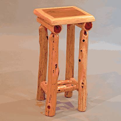 Wildwood Rustics Red Cedar Log Nightstand – Small