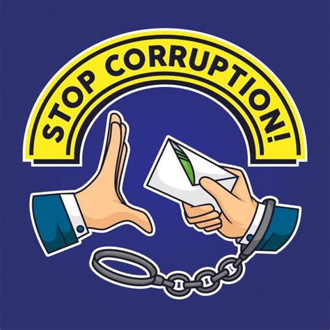 Stop Corruption Hand Sign in 2020 | Poster on corruption, Corruption ...