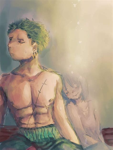 "You're finally back"- Zoro & Kuina fanart | One Piece Amino