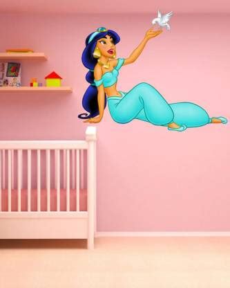Approach home Decor 60 cm princess jasmine wall stickers 3d Self Adhesive Sticker Price in India ...