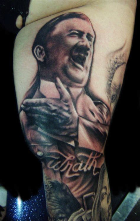 adolf hitler tattoo by hatefulss on DeviantArt