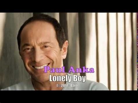 Paul Anka - Lonely Boy (Karaoke) - YouTube