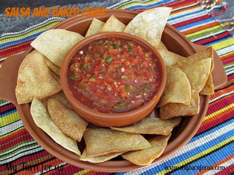 Salsa with Baked Chips Recipe